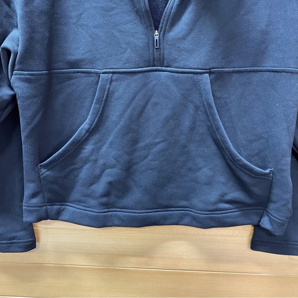 Adidas Long Crop Quarter Zip Up Sweatshirt Size M - Picture 3 of 7
